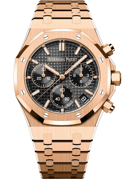 ROYAL OAK Pink Gold Black Dial CHRONOGRAPH 41mm