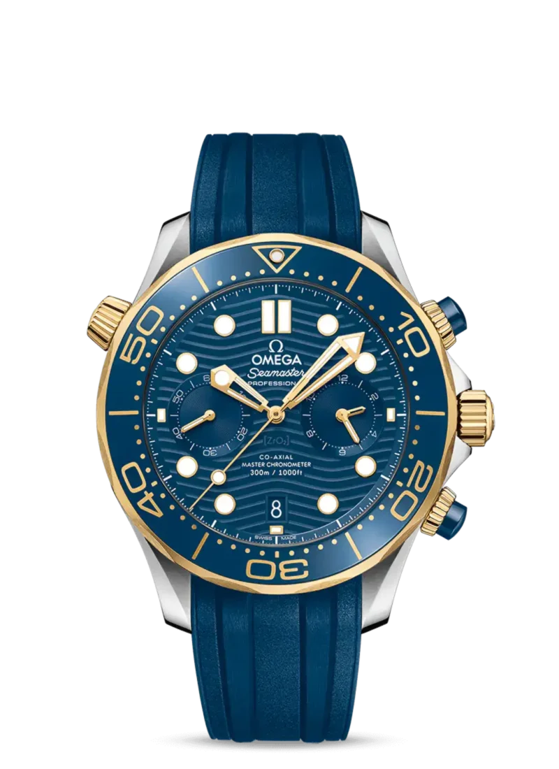 Seamaster Diver 300m CHRONOGRAPH yellow gold Blue 44mm