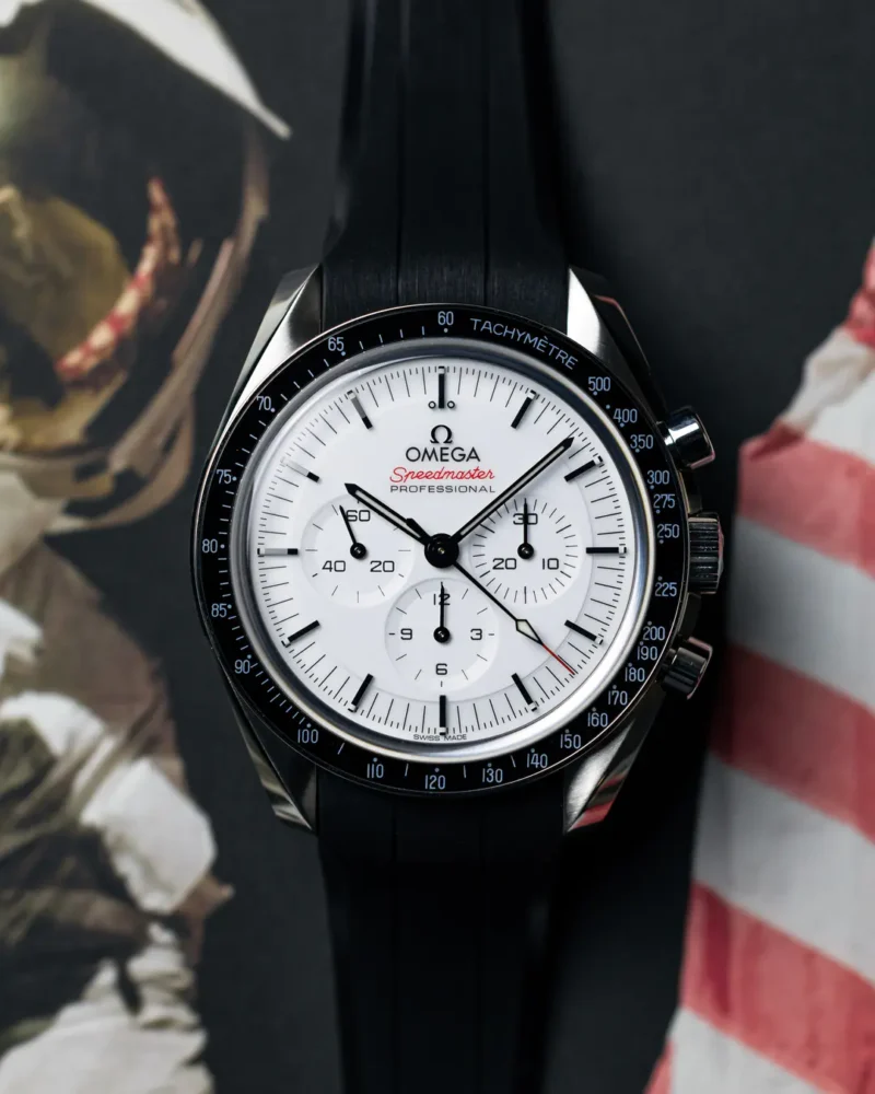 2024 Omega Speedmaster Moonwatch Professional 42mm, Steel on Rubber Strap