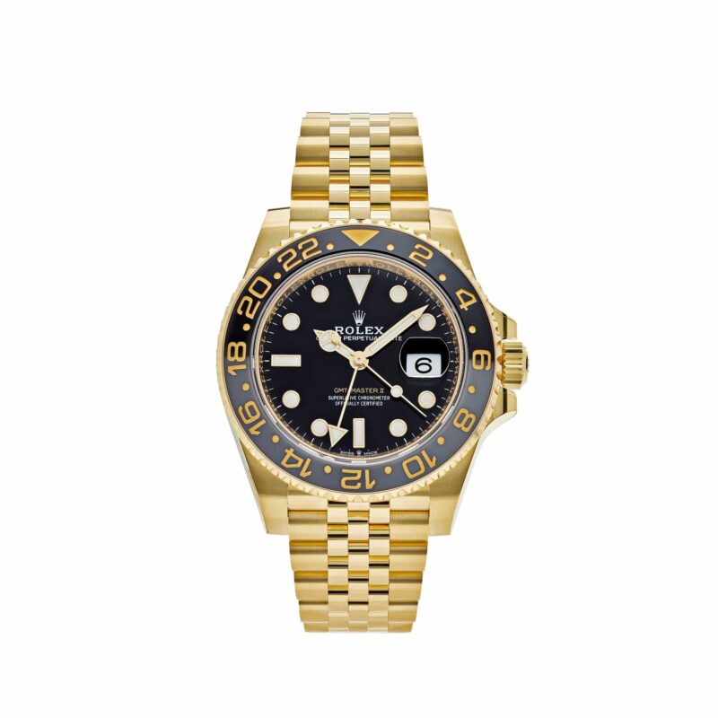 GMT-Master II 126718GRNR Yellow Gold Black Dial Jubilee (2024)