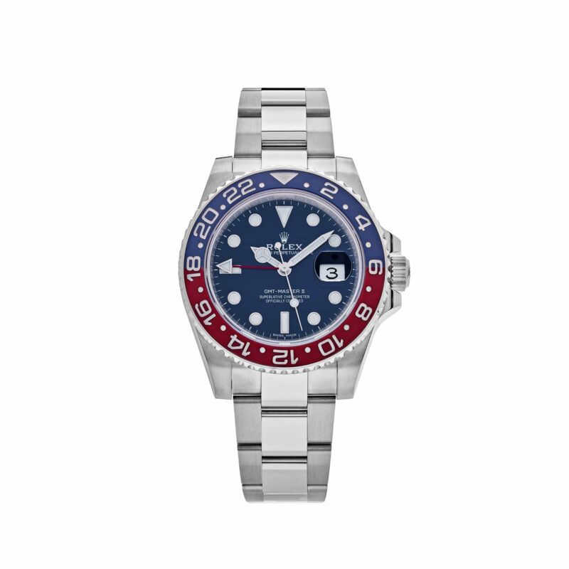 GMT-Master II 116719BLRO Pepsi White Gold Blue Dial Oyster