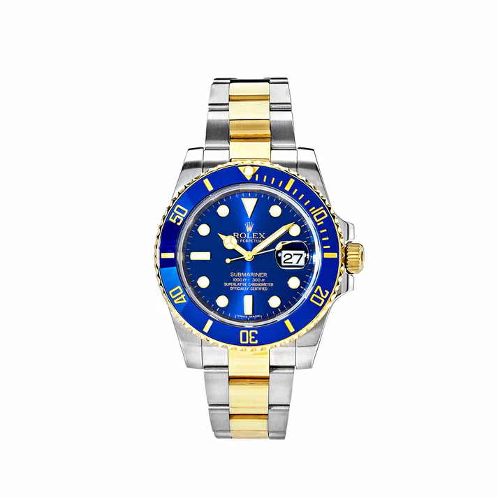 Submariner Date 116613LB Stainless Steel Yellow Gold Blue Dial