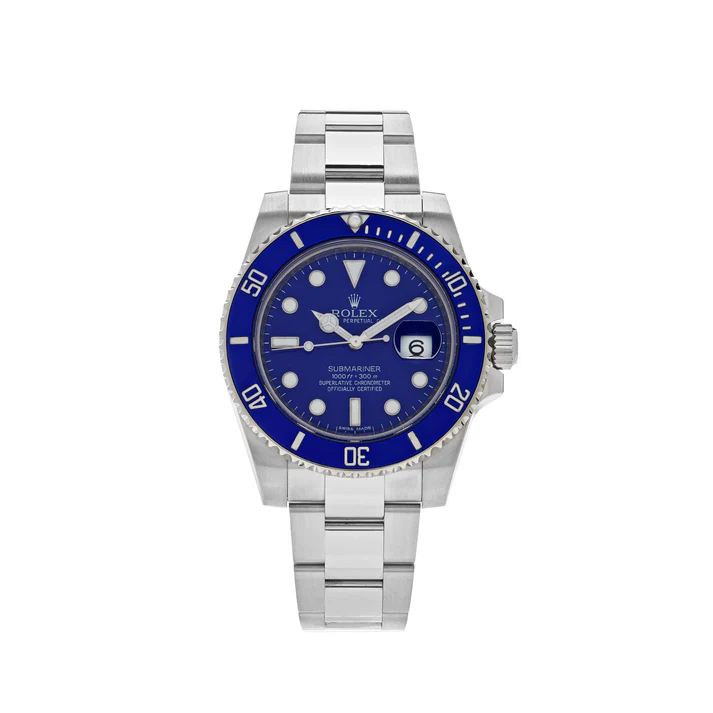 Submariner Date 116619LB White Gold Blue Dial Blue Bezel