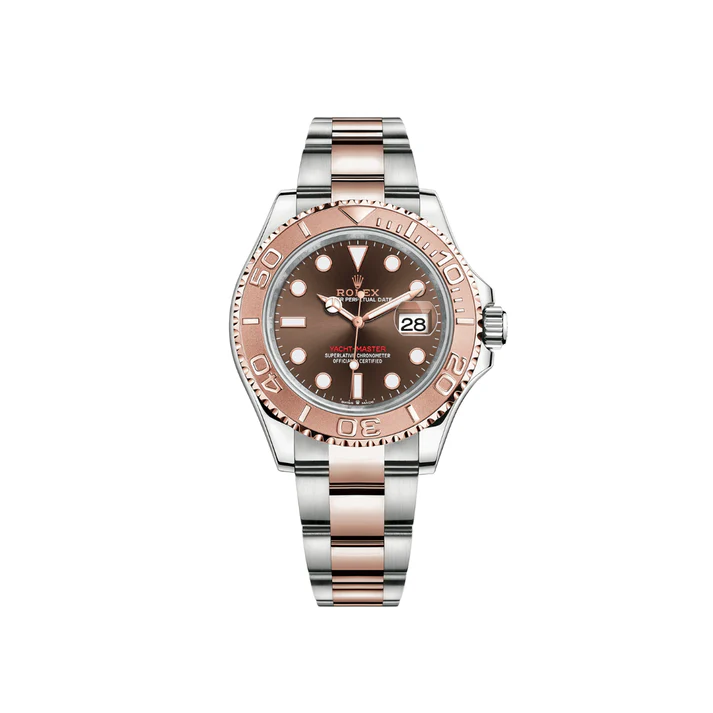 Yacht-Master 116621 Stainless Steel Rose Gold Brown Dial