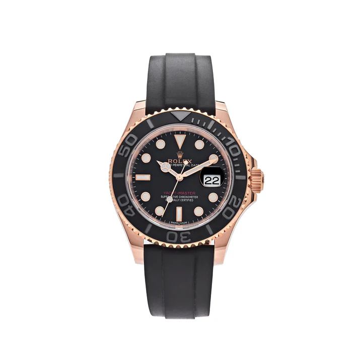 Yacht-Master 116655 Rose Gold Black Dial